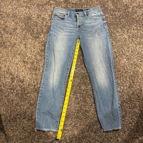 Wome Lucky Brand Button Fly Crop Jeans - Picture 1 of 8